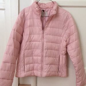 NWOT Loft pink puffer jacket